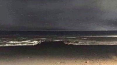 Beach or Car Bumper? When this image was shared on Twitter @nayem, it was suggested it was a beach at night. Then, it was suggested it could in fact be the damaged bumper of a car. This optical illusion perfectly demonstrates the power of suggestion. Your mind will try and see what it is told the image is.