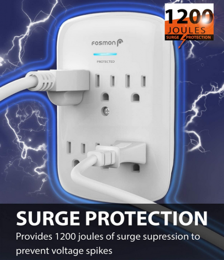 The next item (or items since I bought 4 of them) is this plug-in surge protector. Brown outs, storms and other types of power surges can wreak havoc on today's delicate and expensive electronics. These not only give you extra outlets, they give you peace of mind. I wish I had bought these before my electric fireplace got toasted. At $9.99 each, was this a good use of my mad money?