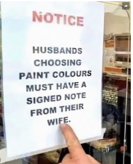 I was buying a new home in another province for a job move while my wife and kids were back home 1,000 miles away. Selecting carpet colour involved each of us taking a cup of black coffee and adding milk, one spoonful at a time until we both had the colour we liked. This worked surprisingly well and we both liked the carpets. I don't know it it would have worked with paint. Have you done something similar?