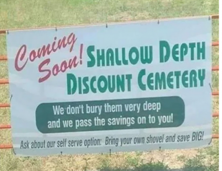 My last contribution to my carbon footprint will be when I get cremated. Here is an alternative means of saving the planet. The brand name could use some work. Do you agree?