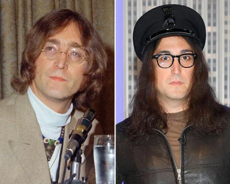 This is John Lennon and his son Sean Lennon who is also a musician but not as popular and well-known as his dad. John was taken from us in 1980 by a deranged fan but his memory lives on in all his music that's still loved today. Have you ever listened to the music of his son Sean Lennon?