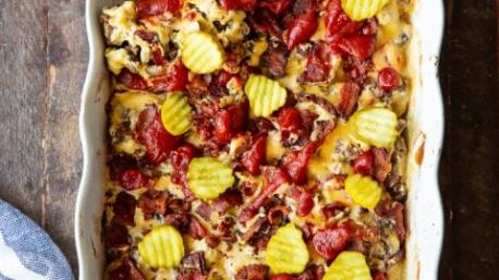 Lastly, in order to feed more people or people with strong appetite, the pie can be converted into bacon cheeseburger casserole which is baked in a larger container to provide enough food for folks who can eat more than one serving. Would you be able to consume more than one serving of this bacon cheeseburger casserole?