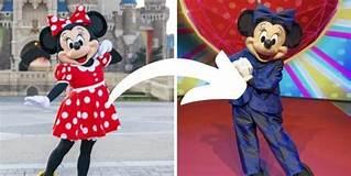 We are accustomed to seeing Minnie Mouse in her classic red polka dotted dress. Disney created a bit of a stir this year when Minnie appeared in a new blue polka dotted pantsuit designed by Stella McCartney to honor Women's History Month and Disneyland Paris' 30th anniversary. Do you like Minnie's new look?