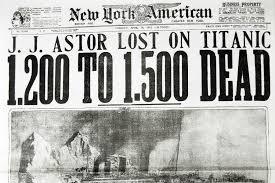 April 15, 1912, John Jacob Astor IV, the wealthiest person onboard Titanic, with a net worth of 87 million dollars (2.7 billion today) went down with the ship. Do you find that shocking, considering that over 300 of the 706 survivors were men?