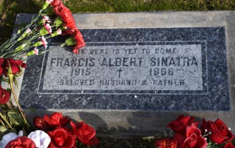 When I read that Sinatra's gravestone had a song title on it, I was surprised to learn that it was not 