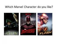Of the following Marvel characters on television do you have a favorite?