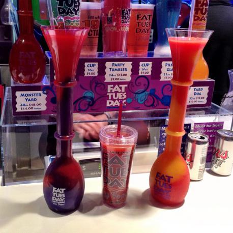 Fat Tuesday is a place where you can buy drinks that can hold up to 48 ounces and are served in tall glasses, is that something you would consider doing?
