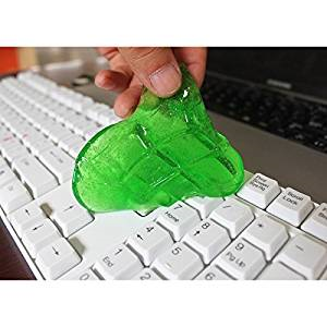 I find that keyboards get really dirty and dusty, and aside for duster busters in a can, or a cloth, there's an alternate method for cleaning your keyboard, do you like this idea?