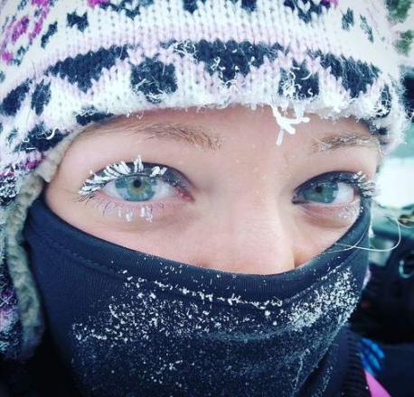 Have you been out in the cold long enough that your eyelashes froze? (Photo source: The Weather Network)