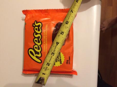 I couldn't believe the size of this massive peanut butter cup, and would never be able to eat this thing, would you?