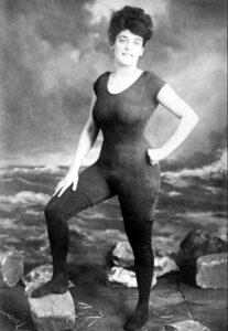 In 1907, an Australian athlete Annette Kellerman was arrested on a beach in Boston for wearing a form-fitting swimsuit. The judge would eventually rule in her favor! (the picture is cropped, open in a new tab for full view) . . . . . . . . Have you ever been detained / arrested for an indecent exposure?