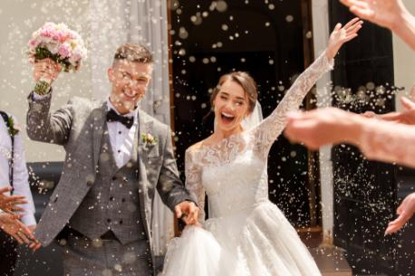 1 in 5 believe brides wearing a white dress for their wedding is officially a dated tradition according to the poll. Do you think a bride wearing white is a dated tradition?