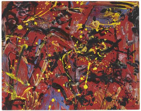 American painter Jackson Pollock, a leading exponent of Abstract Expressionism who received great fame and serious recognition for his radical poured, or 