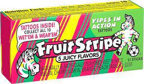 Did you ever try Fruit Stripe gum?