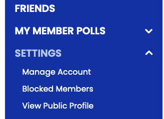 If you accidentally block someone, or wish to unblock someone, please click Settings on the left hand side bar to open that menu and click Blocked Members. You can then review your blocked members or unblock a member. Have you ever used this feature?