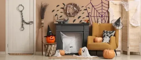 Where do you decorate for Halloween?