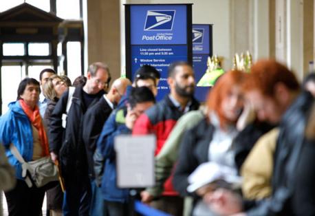 Are there unusually long lines at your post office?