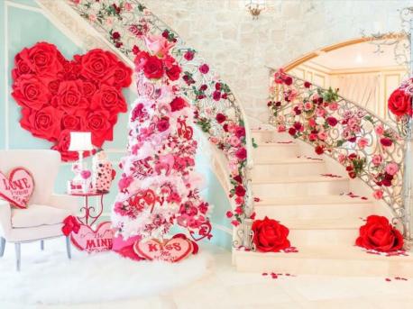 Would you consider using your old Xmas tree for Valentine's decor?