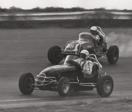 The first exception was the Quarter Midget which my brother raced at the old North Dixie Drive-In. I got to drive it once. Straight into the hay bales at the side of the track. Have you ever been to a Quarter Midget race?