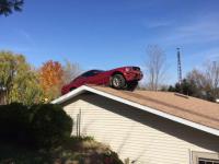 Maybe this is a Michigan thing, but every few weeks on the news I hear about a vehicle hitting a house! Today's story was a little different...the vehicle ended up on the roof! Have you ever crashed into a house before?