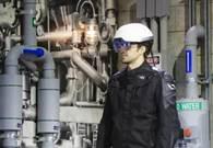 Intel shows off a kind of X-ray vision by letting a worker see through pipes that might be faulty, which can be picked up by its RealSense camera. The helmet could also be used to give workers digital directions on top of what they're looking at when doing manual labor. Do you think this technology makes a job easier?