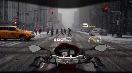 A company called DigiLens has just unveiled a kind of mobile AR tool that motorcyclists will soon be able to use to navigate the road. At first glance, the easiest way to describe the device is as 