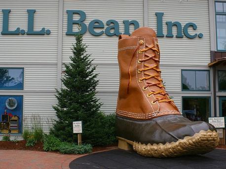 Maine - This large boot, which sits outside the L.L. Bean flagship store in Freeport, Maine, is one of the state's most iconic landmarks. At 16 feet tall, it is estimated to fit a size 410 foot (talk about a giant!). Have you ever visited this boot?