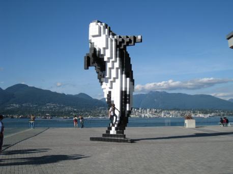British Columbia - The Digital Orca positioned next to the Vancouver Convention Centre is the brainchild of author and visual artist Douglas Coupland. Made out of aluminum and stainless steel, the blocks that form the orca sculpture give it a pixelated appearance that makes it hard to look away. Have you ever visited this orca?