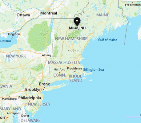 New Hampshire: Milan - Here's another town that shares a name with a foreign city, which only makes it harder to pronounce. Don't even think about saying, 