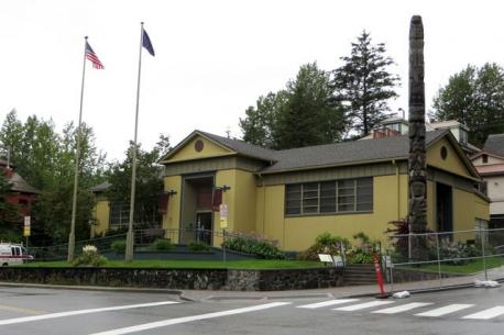 Alaska: The Juneau Memorial Library - The Juneau Memorial Library hosted the July 4, 1959 Statehood Ceremony where the 49-star flag was first flown in Alaska and still flies today. Have you ever visited this library?