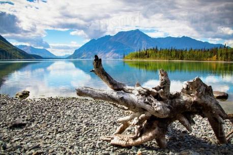 Yukon, Kluane National Park and Reserve - Kathleen Lake - Located in Yukon's southwest, Kluane translates to 