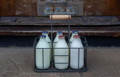 Milk delivery - According to USDA agricultural surveys, about 30% of milk was still delivered to homes in the 1960's, when boomers were pouring it on their Froot Loops and using it to wash down their PBJ's. Milkmen (sometimes women) had regular routes, and they delivered cream and other dairy products as well. Sure, some specialty dairies still do home delivery today, but the days when every home had a milkman are udderly lost. Have you ever had milk delivered?