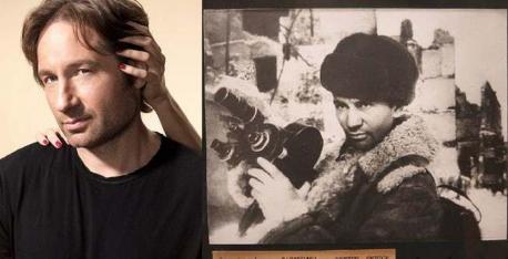 David Duchovny and his historic doppelgänger - If you ever needed a war reporter, you could call David Duchovny. Don't you also wonder if he got the inspiration for his job from his historic doppelgänger- a Ukrainian war reporter from WWII? Strangely enough, David even shares some actual heritage with his Ukranian doppelgänger as they are both from Ukranian origins. Do you see the resemblance?