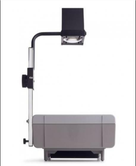 Overhead Projectors Early 1960s-2015 Big metal boxes with glass tops and protruding upper appendages called overhead projectors once did the heavy lifting at corporate meetings, in classrooms, at weddings and just about anywhere images needed to be displayed for groups of people. They usually worked their magic on makeshift movie screens that pulled down and rolled up from the ceiling like old-fashioned window shades. In 2015, Colorado University-Boulder put its remaining 225 projectors out to pasture, just one of many schools, institutions and facilities that have opted for the countless better, smaller, cheaper and more reliable digital options available at their fingertips. Did your work or school use overhead projectors?