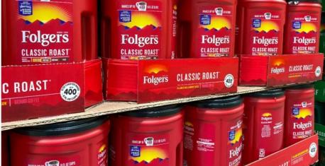 The newest edition of Folgers Classic Roast Instant Coffee comes in a 9.6-ounce container, nearly two ounces lighter than last month's. The two packages are identical, both even claiming to make the same amount of coffee, which most commenters conclude seems unlikely:
