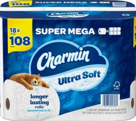 Charmin Super Mega Toilet Paper now has only 366 sheets, even though it had 396 earlier this year. For reference of how the typical toilet paper roll has changed over the decades, the original single-ply Charmin of the 1960s had 650 sheets on a roll. Angel Soft suffered an even worse blow, with the Mega Roll going from 425 to 320 sheets per roll – while prices stayed the same. Have you noticed your toilet roll getting smaller?