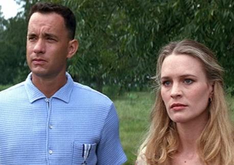 'Run, Forrest, run!' This line was delivered by the character Jenny (Robin Wright) when Tom Hanks' namesake character in 