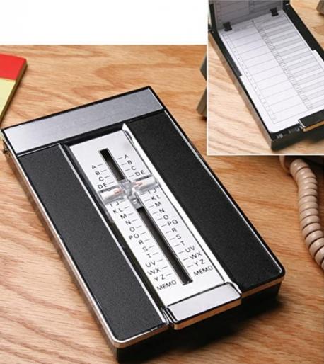 The mechanical address book, a practical and easy way to store phone numbers. Have you ever used one?