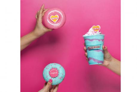 For those wanting a sweet treat, Krispy Kreme has its own Barbie doughnuts, one in glittery pink and another in blue with pink sprinkles as well as a Cotton Candy Chilled that is also bright blue with pink sauce and sprinkles. These are only available in the Philippines. Would you order one of these sweet treats?