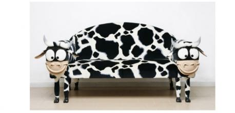 The Cow Sofa. Cute, don't you think?