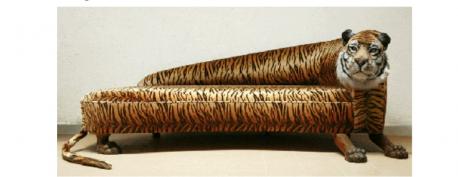 The Tiger Sofa. Do you think it would be better without the tail?
