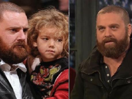 How about this uncanny resemblance between Zach Galifianakis (on the left) and his double. Do you find this one almost unreal?