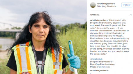 What Brings Us Here is an Instagram photo essay designed to shed light on Aboriginal activism in Winnipeg, where there is a big community. This project is designed to tie in with Drag The Red, the volunteer-run organization that searches the river for clues relating to missing Aboriginal people. This campaign could explore the everyday of things as they unfold, focusing more on what is and needs to be done. The group responsible for this project believe that by sharing stories and photos, the attention can only help these cases. Have you heard about this Instagram campaign?