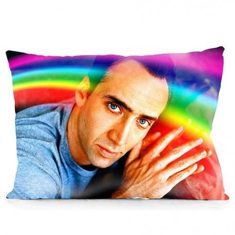 Nicolas Cage Pillowcases, and that about says it all. 18.99 for the set, on Amazon. Would you buy these for yourself or someone else?