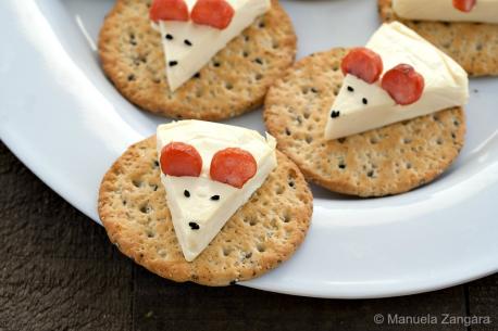 Have you ever had a tiny cheese mouse and cracker canape?