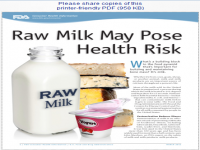 Do you think the FDA should turn their attention (and taxpayers' money) to improving the safety of foods that have the highest rates of food bourne illness (leafy greens are statistically the riskiest), instead of creating ads focusing on the risks of consuming raw dairy products and raiding small raw dairy operations that are operating within the laws?