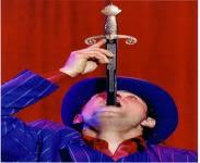 Were you aware that February 23rd is the date for the annual World Sword Swallower's Day?