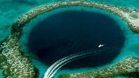 In Belize, there is a large sinkhole off the coast known as the 