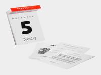 Do you have a calendar where there are individual tear-away pages for each day?