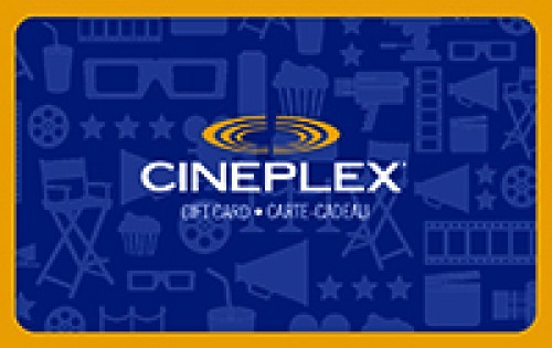 $25 Cineplex Gift Card